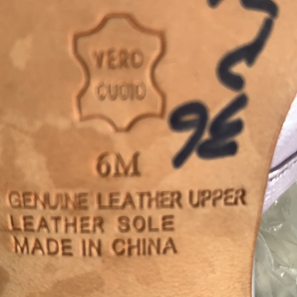 NORDSTROM LAVENDER LEATHER SHOES WOODEN HEELS SZ 6 HEEL MULE - Picture 13 of 14